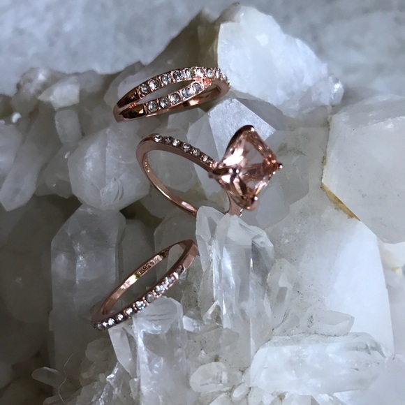 Morganite ring set 18k rose gold over 925 silver - Picture 7 of 8